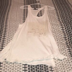 Truly madly deeply distressed long tank